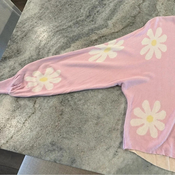 Ekouaer Daisy Lavender Batwing Long Sleeve Sweater Size Large - Picture 5 of 9